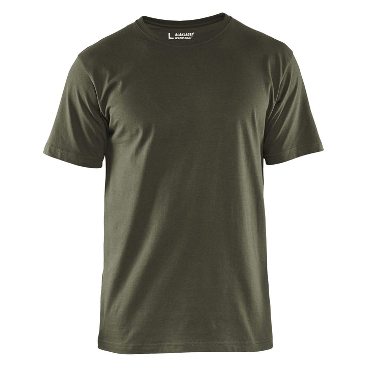 Blaklader 36251042 Cotton T-Shirt (Multipack of 5) Army Green Main #colour_army-green