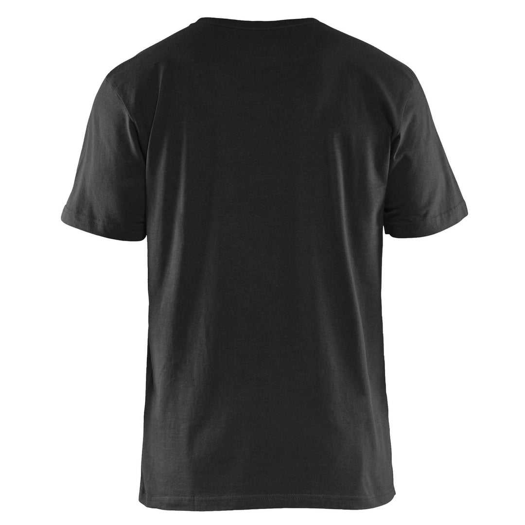 Blaklader 36251042 Cotton T-Shirt (Multipack of 5) Black Rear #colour_black