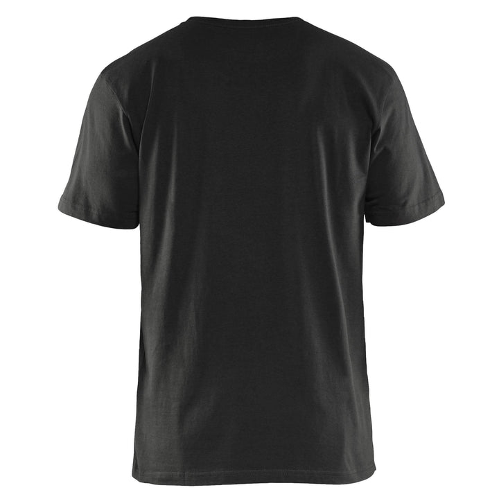 Blaklader 36251042 Cotton T-Shirt (Multipack of 5) Black Rear #colour_black