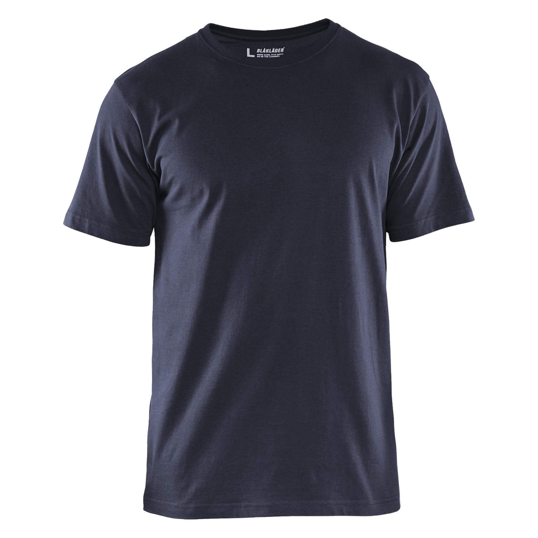 Blaklader 36251042 Cotton T-Shirt (Multipack of 5) Dark Navy Blue Main #colour_dark-navy-blue