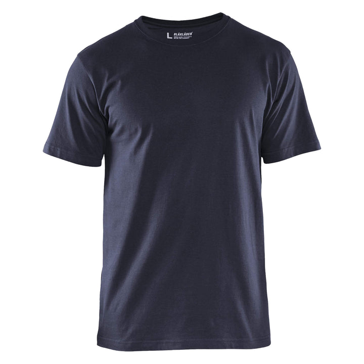 Blaklader 36251042 Cotton T-Shirt (Multipack of 5) Dark Navy Blue Main #colour_dark-navy-blue