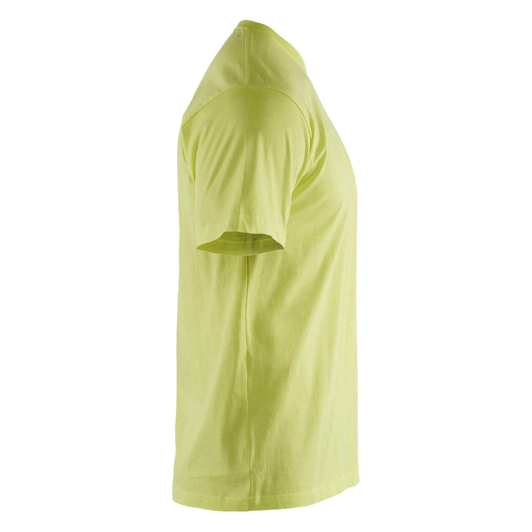Blaklader 36251042 Cotton T-Shirt (Multipack of 5) Hi-Vis Yellow Right #colour_hi-vis-yellow