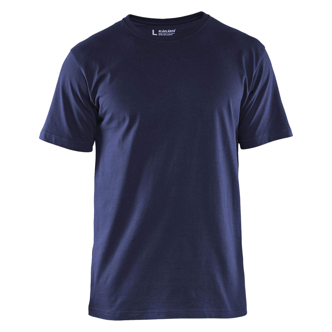 Blaklader 36251042 Cotton T-Shirt (Multipack of 5) Navy Blue Main #colour_navy-blue