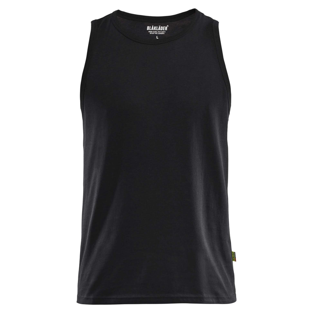 Blaklader 35111042 Cotton Tank Top Vest Black Main #colour_black