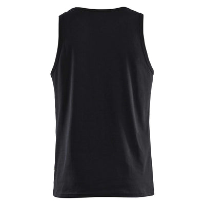 Blaklader 35111042 Cotton Tank Top Vest Black Rear #colour_black