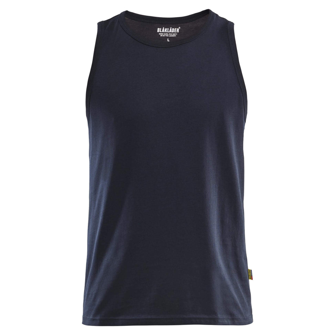 Blaklader 35111042 Cotton Tank Top Vest Dark Navy Blue Main #colour_dark-navy-blue