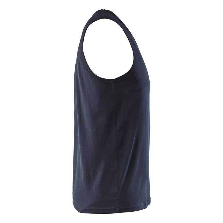 Blaklader 35111042 Cotton Tank Top Vest Dark Navy Blue Right #colour_dark-navy-blue