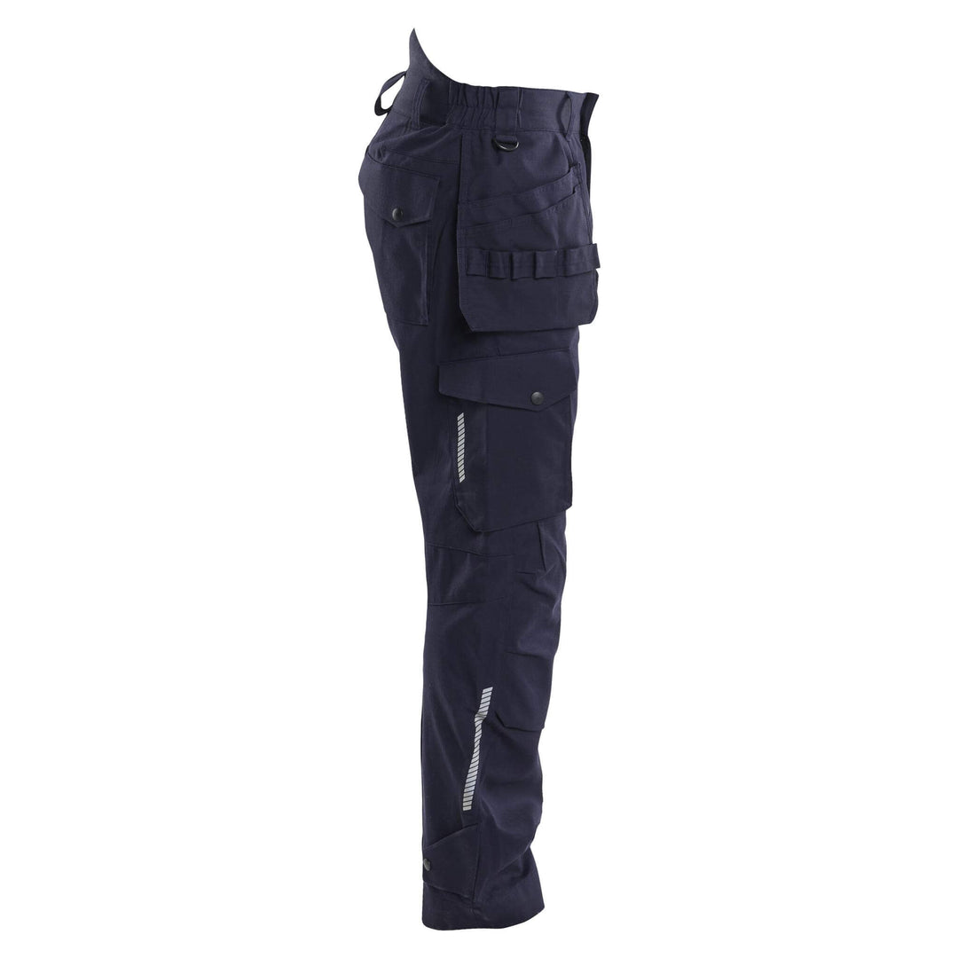 Blaklader 14181512 Craftsman Inherent Flame Retardant Holster Pocket Trousers Navy Blue Right #colour_navy-blue