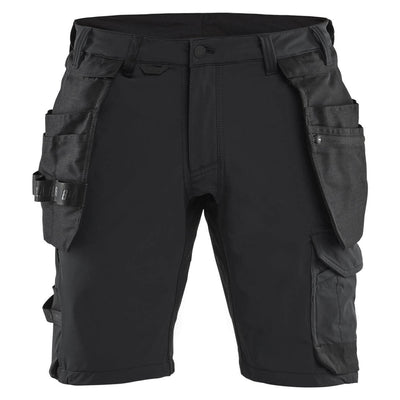 Blaklader 17021645 Craftsman Shorts 4-Way Stretch Black Main #colour_black