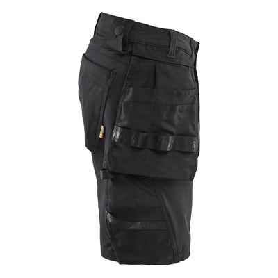 Blaklader 17021645 Craftsman Shorts 4-Way Stretch Black Right #colour_black