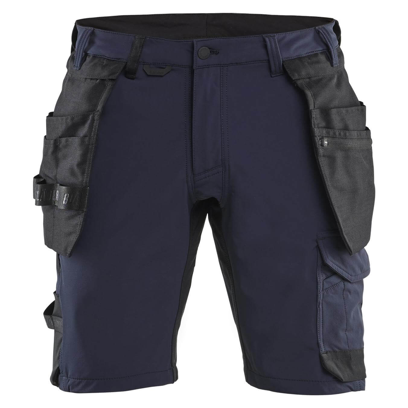 Blaklader 17021645 Craftsman Shorts 4-Way Stretch Dark Navy Blue/Black Main #colour_dark-navy-blue-black