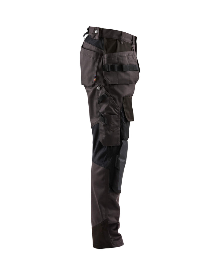 Blaklader 15541860 Craftsman Stretch Trousers Dark Grey/Black Right #colour_dark-grey-black