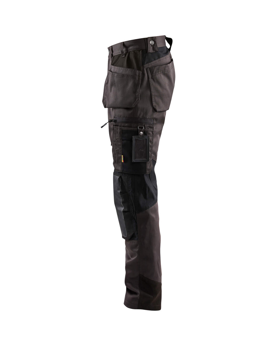 Blaklader 15541860 Craftsman Stretch Trousers Dark Grey/Black Left #colour_dark-grey-black