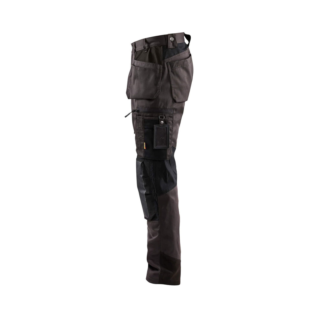 Blaklader 15541860 Craftsman Stretch Trousers Dark Grey/Black Left 