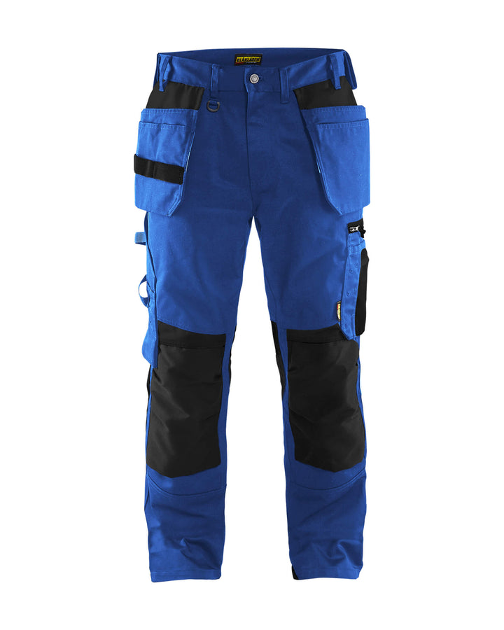 Blaklader 15551860 Craftsman Work Trousers Cornflower Blue/Black Main #colour_cornflower-blue-black