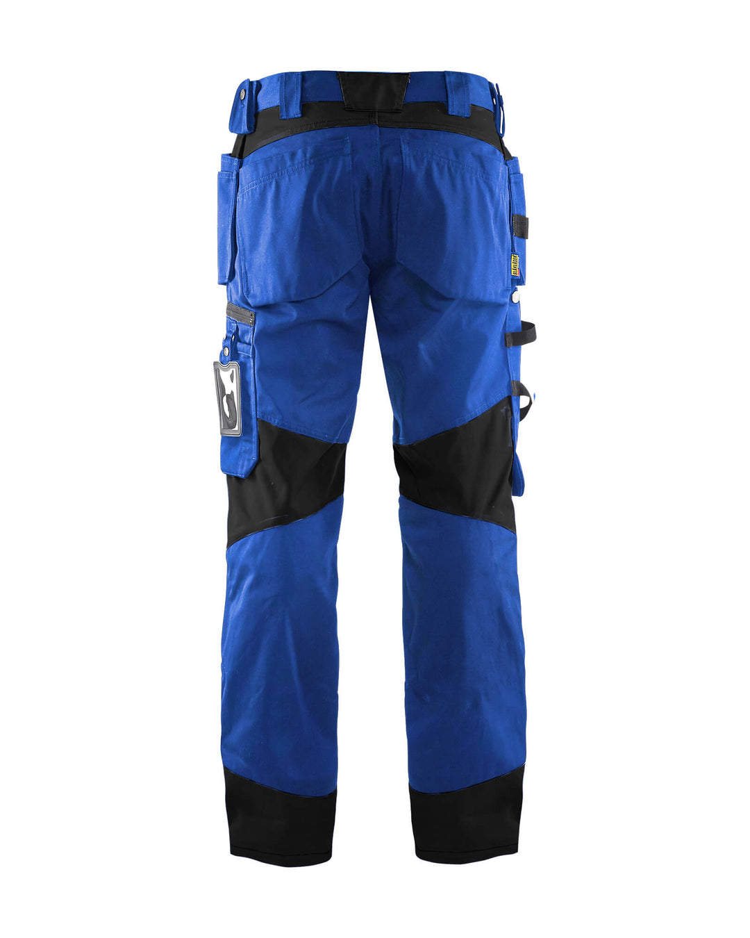 Blaklader 15551860 Craftsman Work Trousers Cornflower Blue/Black Rear #colour_cornflower-blue-black