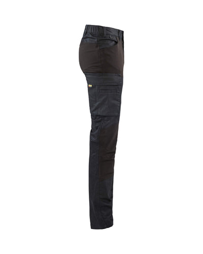 Blaklader 14571147 Denim Trousers Stretch Navy Blue/Black Right #colour_navy-blue-black