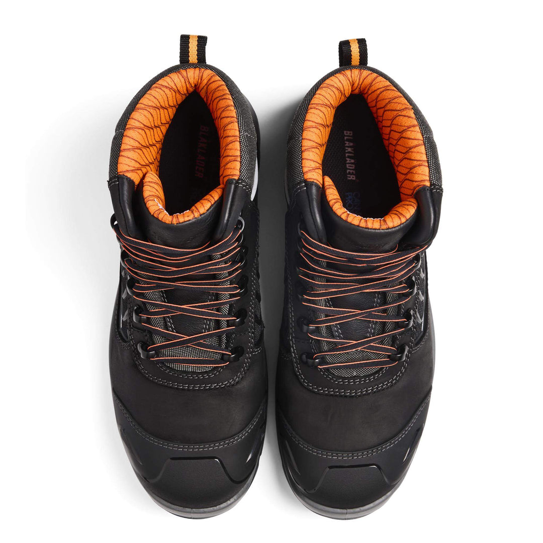 Blaklader 24460000 ELITE S3 Composite Toe Cap Safety Boots Black Right #colour_black