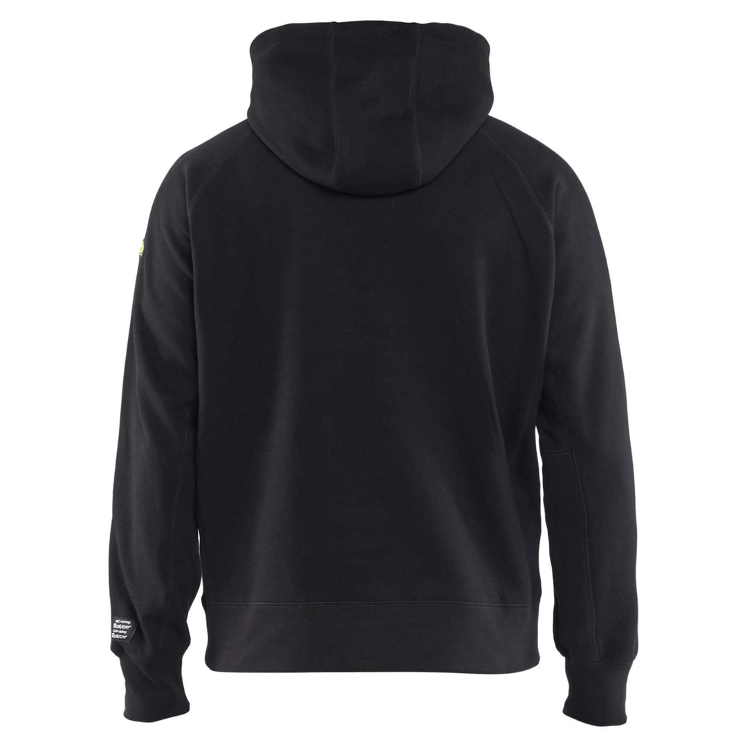 Blaklader 34781762 Flame Resistant Hoodie Black Rear #colour_black