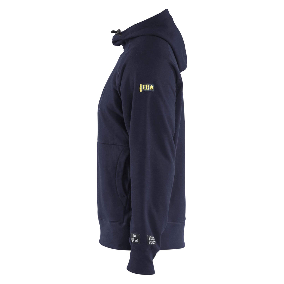 Blaklader 34781762 Flame Resistant Hoodie Navy Blue Left #colour_navy-blue