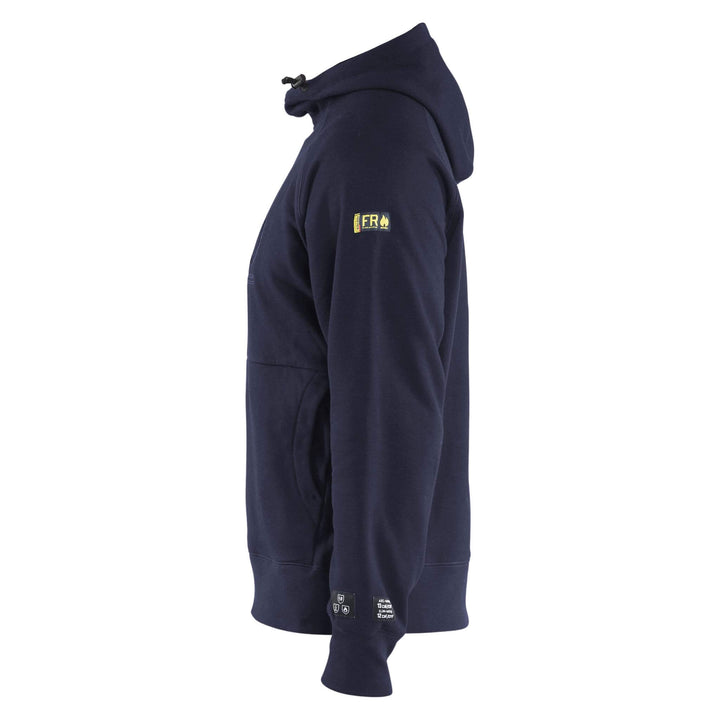 Blaklader 34781762 Flame Resistant Hoodie Navy Blue Left #colour_navy-blue