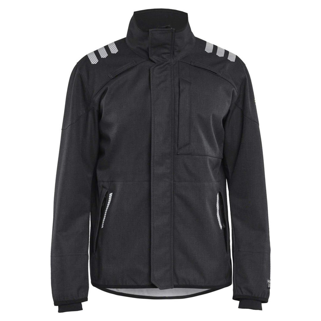 Blaklader 44471560 Flame Resistant Softshell Jacket Black Main #colour_black
