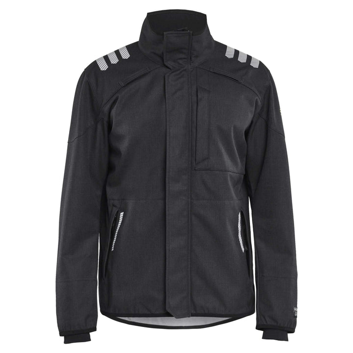 Blaklader 44471560 Flame Resistant Softshell Jacket Black Main #colour_black