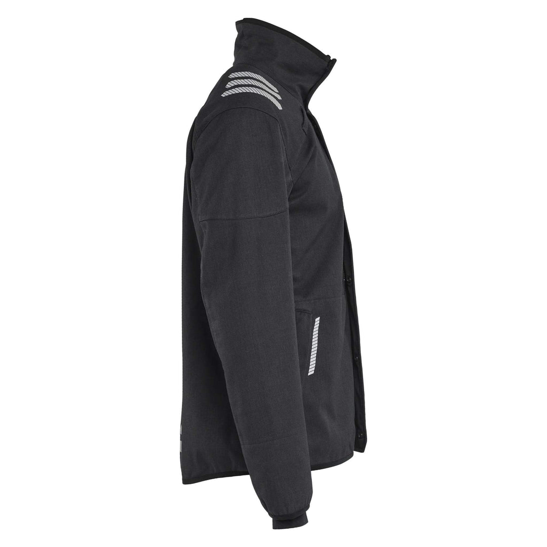 Blaklader 44471560 Flame Resistant Softshell Jacket Black Right #colour_black