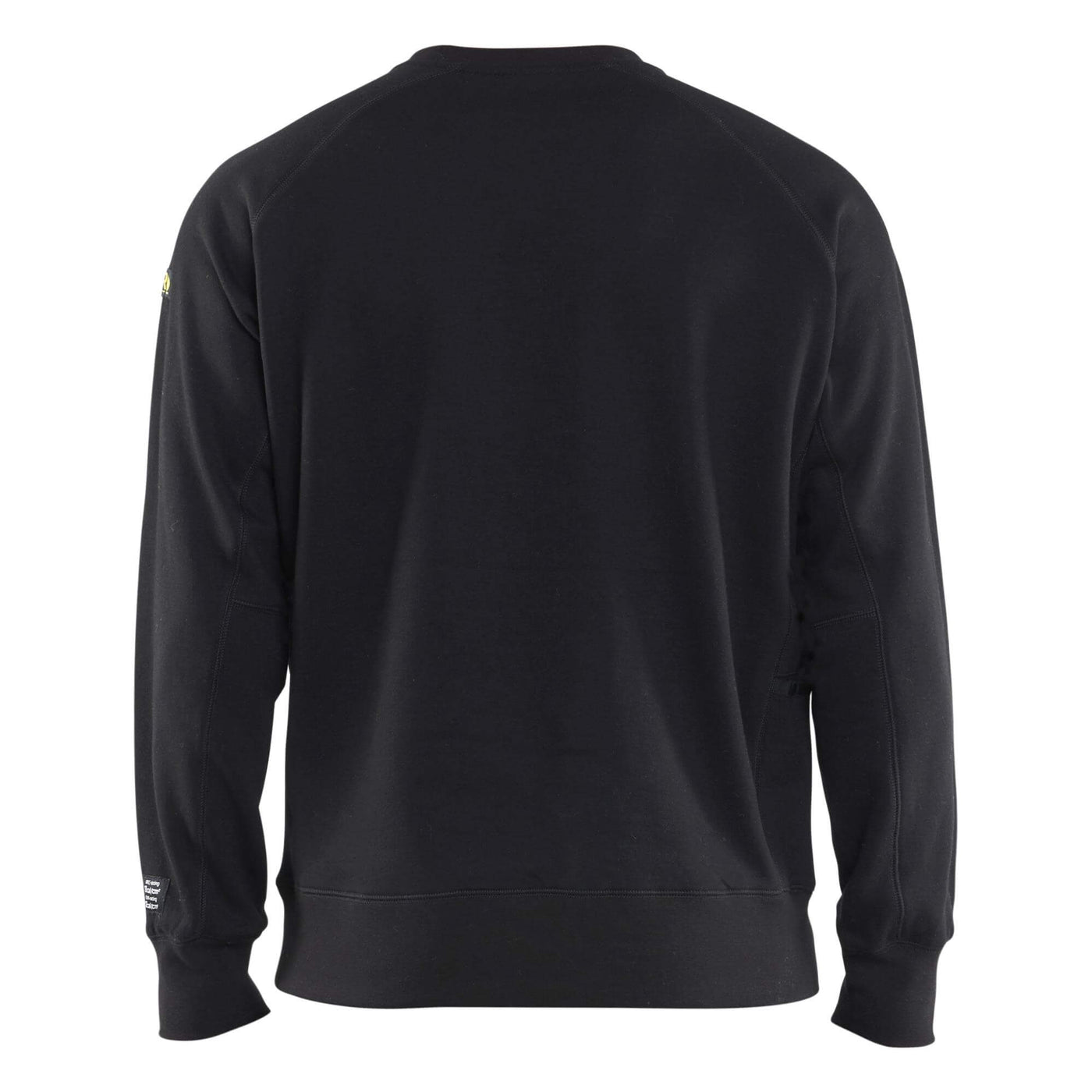 Blaklader 34771762 Flame Resistant Sweatshirt Black Rear #colour_black