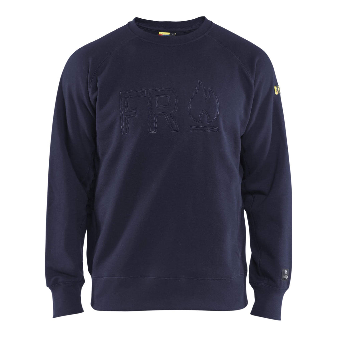 Blaklader 34771762 Flame Resistant Sweatshirt Navy Blue Main #colour_navy-blue