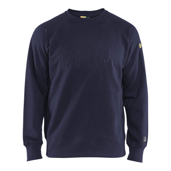 Blaklader 34771762 Flame Resistant Sweatshirt Navy Blue Main #colour_navy-blue