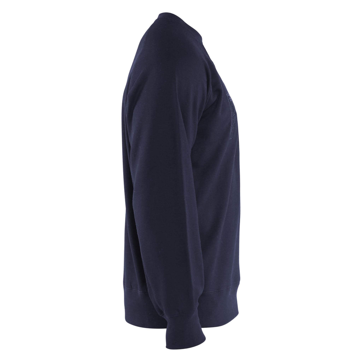 Blaklader 34771762 Flame Resistant Sweatshirt Navy Blue Right #colour_navy-blue