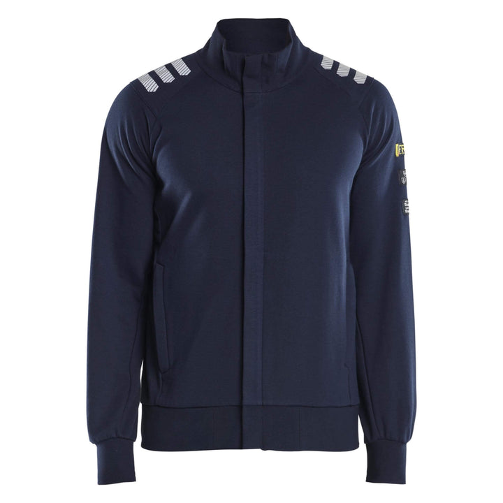 Blaklader 34531762 Flame resistant Zip Sweatshirt Navy Blue Main #colour_navy-blue