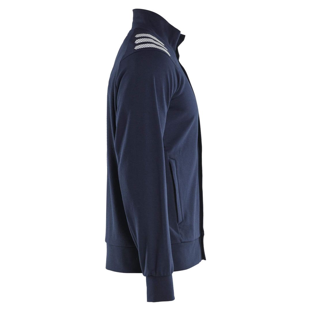 Blaklader 34531762 Flame resistant Zip Sweatshirt Navy Blue Right #colour_navy-blue