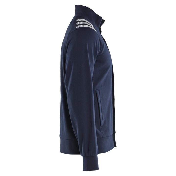 Blaklader 34531762 Flame resistant Zip Sweatshirt Navy Blue Right #colour_navy-blue