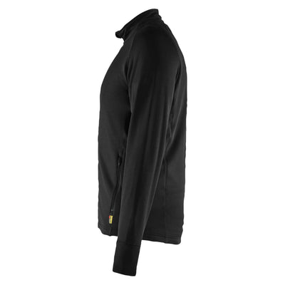Blaklader 47352539 Fleece Jacket Black Left #colour_black