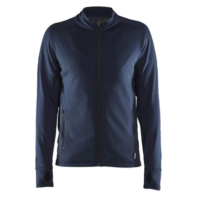 Blaklader 47352539 Fleece Jacket Dark Navy Blue Main #colour_dark-navy-blue