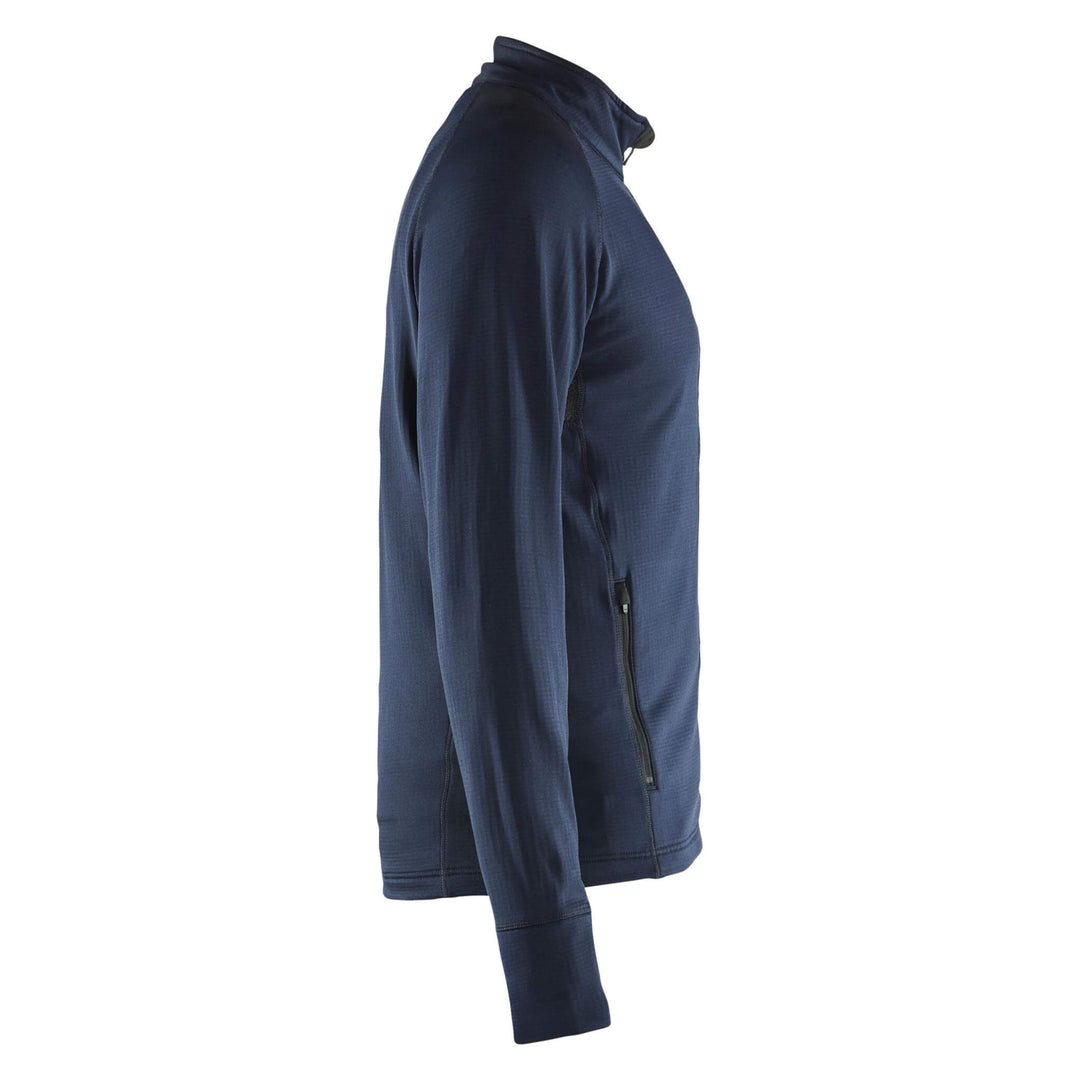 Blaklader 47352539 Fleece Jacket Dark Navy Blue Right #colour_dark-navy-blue