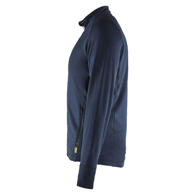 Blaklader 47352539 Fleece Jacket Dark Navy Blue Left #colour_dark-navy-blue