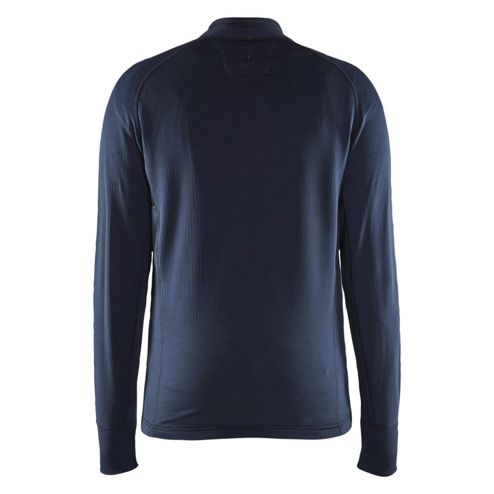 Blaklader 47352539 Fleece Jacket Dark Navy Blue Rear #colour_dark-navy-blue