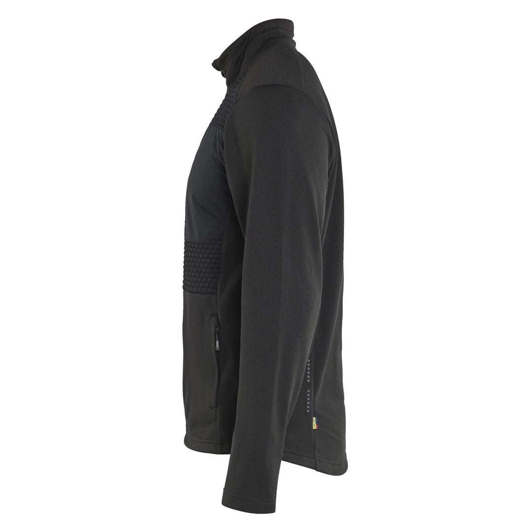 Blaklader 35482526 Full Zip Sweatshirt Black Left #colour_black
