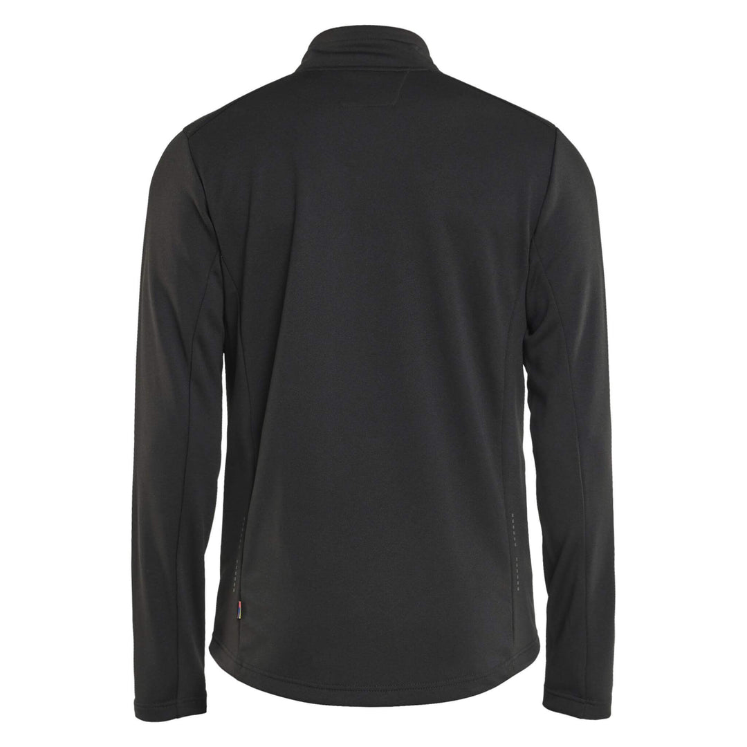 Blaklader 35482526 Full Zip Sweatshirt Black Rear #colour_black
