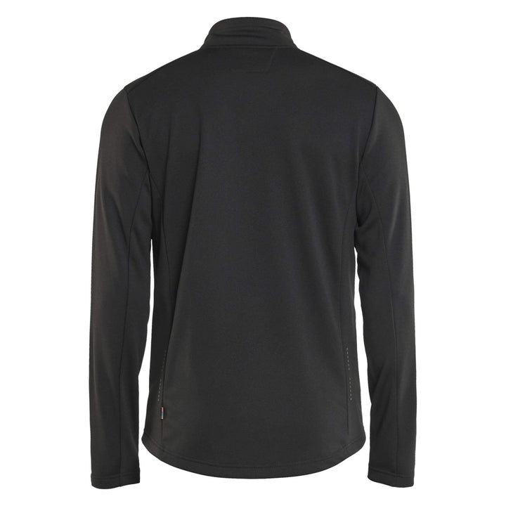 Blaklader 35482526 Full Zip Sweatshirt Black Rear #colour_black