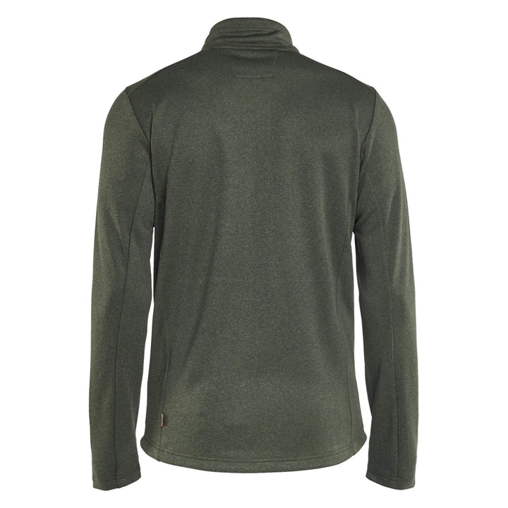Blaklader 35482533 Full Zip Sweatshirt Autumn Green/Black Rear #colour_autumn-green-black