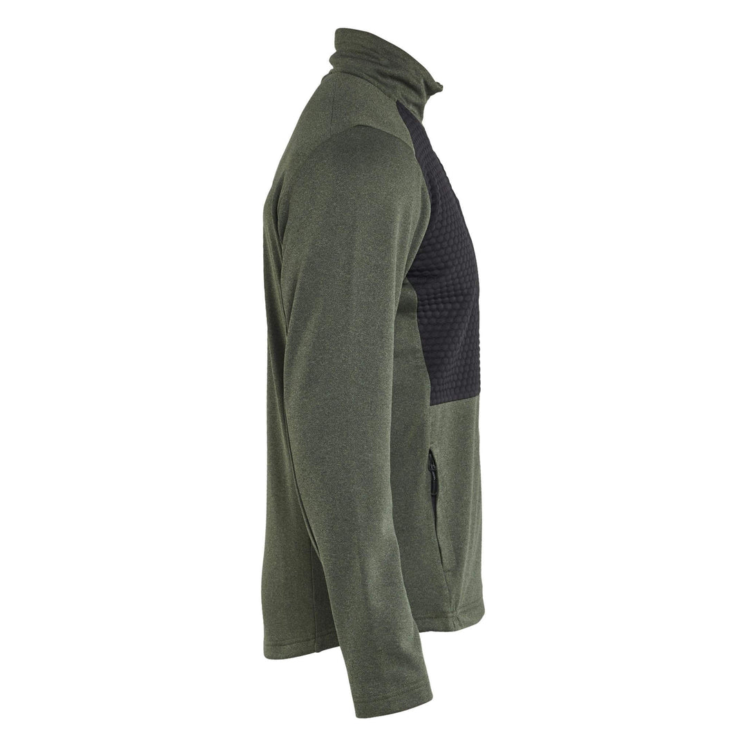 Blaklader 35482533 Full Zip Sweatshirt Autumn Green/Black Right #colour_autumn-green-black