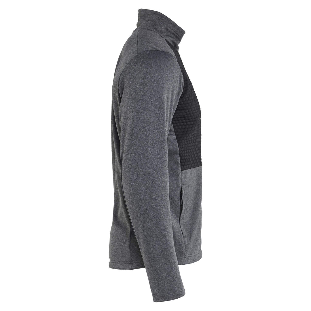 Blaklader 35482533 Full Zip Sweatshirt Black Melange Left #colour_black-melange