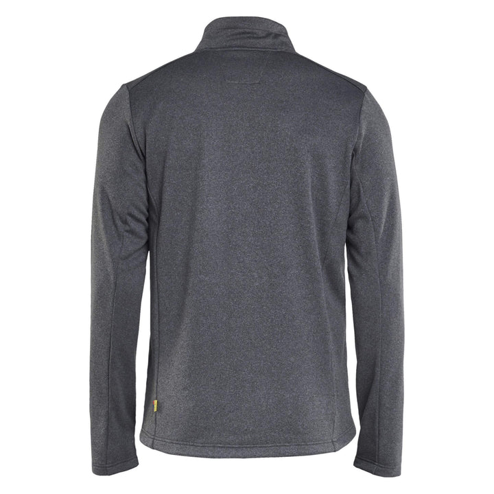 Blaklader 35482533 Full Zip Sweatshirt Black Melange Rear #colour_black-melange