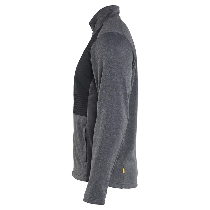 Blaklader 35482533 Full Zip Sweatshirt Black Melange Right #colour_black-melange