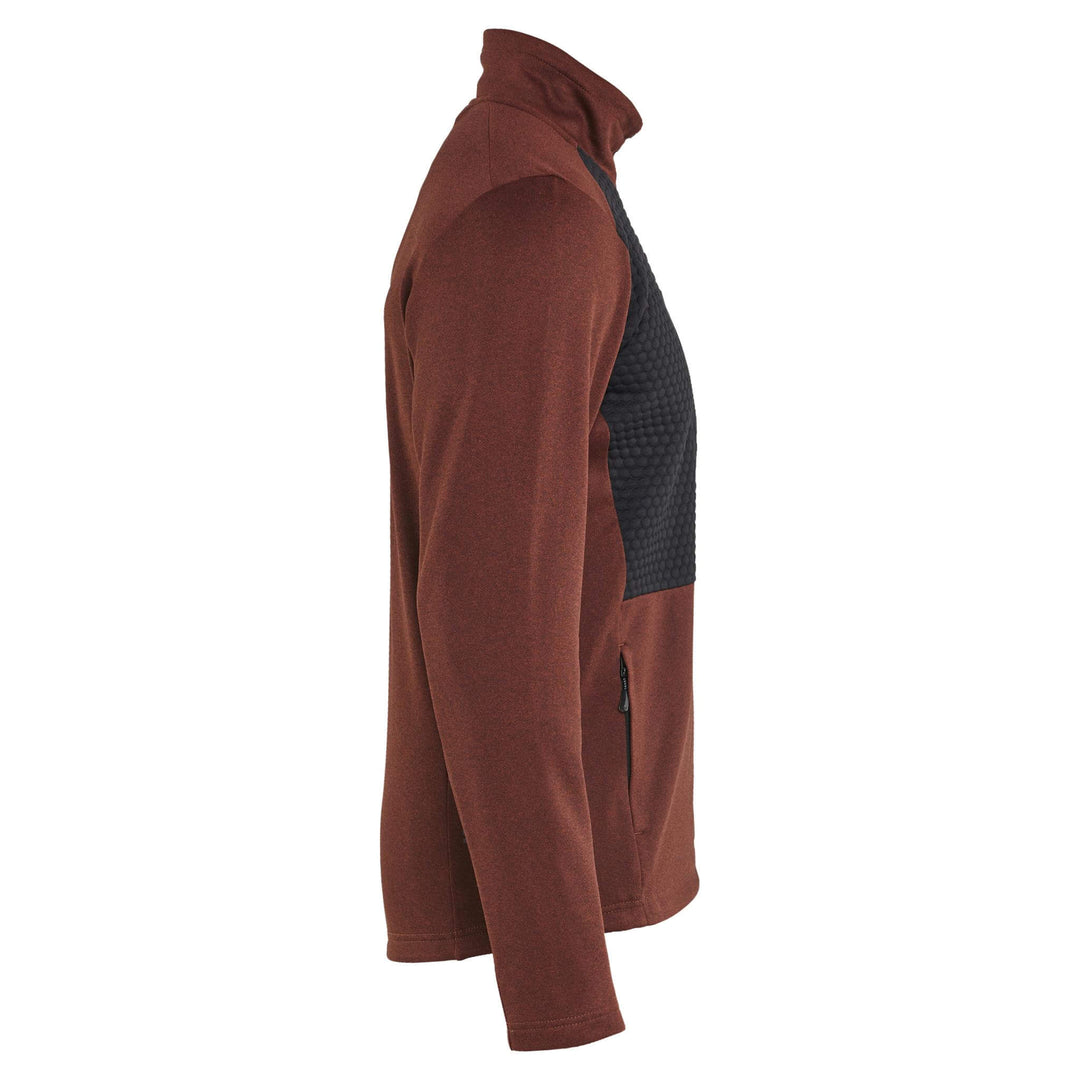 Blaklader 35482533 Full Zip Sweatshirt Burned Red/Black Right #colour_burned-red-black