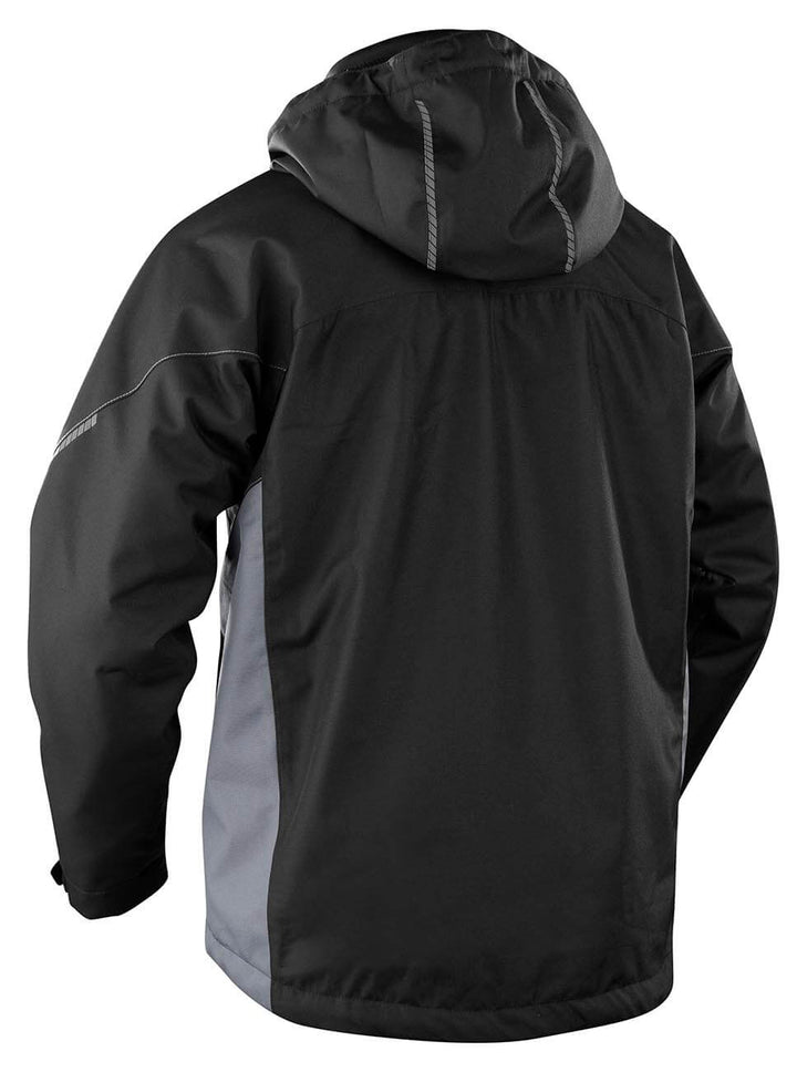 Blaklader 48901977 Functional Jacket Lightweight Lined Black/Grey Rear #colour_black-grey